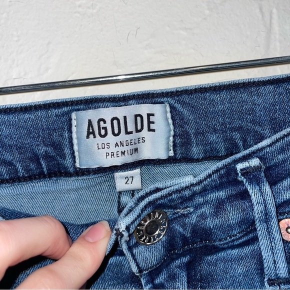 Agolde Sophie Spell Cropped Distressed Skinny Jeans - Picture 6 of 8